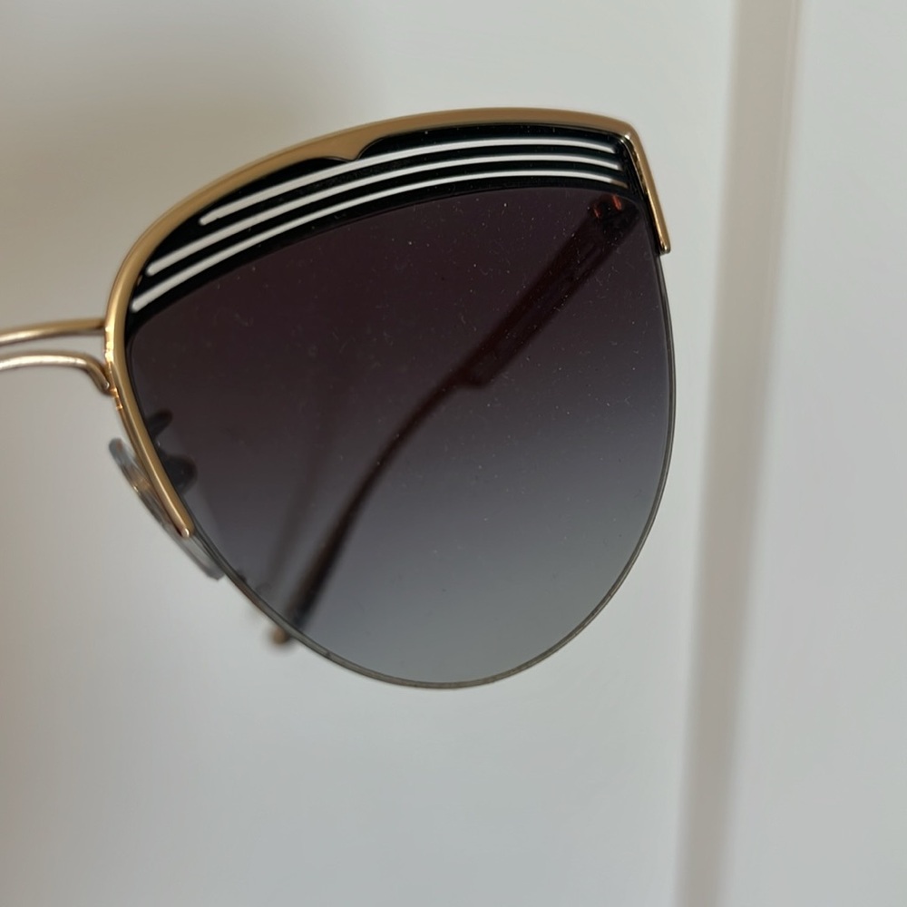 Authentic Like New Bvlgari Gold and Black Sunglasses - Picture 7 of 12